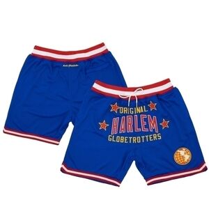 Rings & Crwns Royal Harlem Globetrotters‎ Triple Double Shorts Small NWT